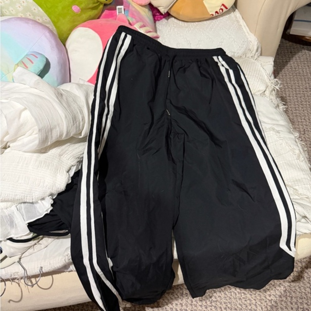 Edikted Black Track Pants with Bows - Picture 2 of 2